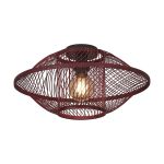 Good&Mojo Deckenleuchte Maui Bambus Burgundy S | Geeignet für 1x E27 