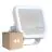 Mehrfachpackung 4x Ledvance LED-Scheinwerfer Aluminium Weiß 17W 2200lm 100D - 830 Warmweiß | IP66 - Symmetrisch