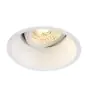 SLV Horn-T Spot Aluminium Weiß Rund | Ausschnitt 97mm - Geeignet für 1x GU10 