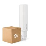 Lot 9x Philips CorePro PL-C LED 6.9W 770lm - 840 Blanc Froid | 2-Pins - Équivalent 18W